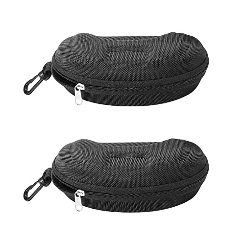 2pc Zipper Kids Glasses Case Portable Eye Glasses Sunglasses Hard Protector Case