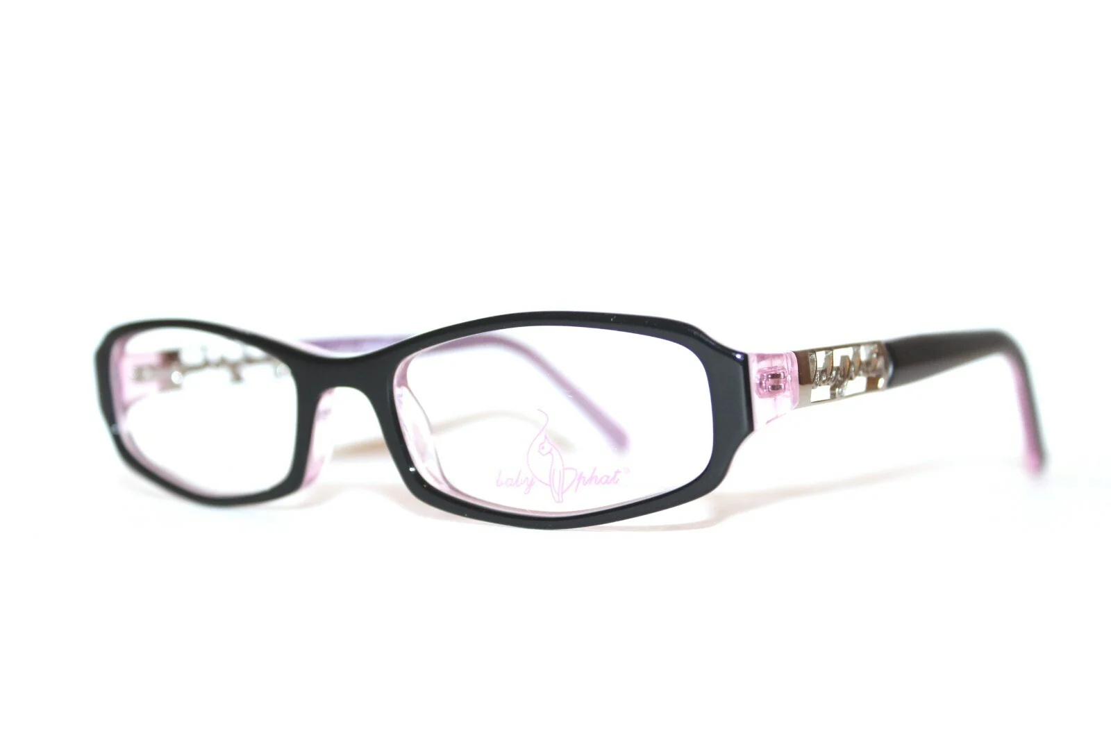 BRAND NEW BABY PHAT BV 207 043 BLACK PINK WOMENS EYEGLASSES RX FRAMES 50-17-137