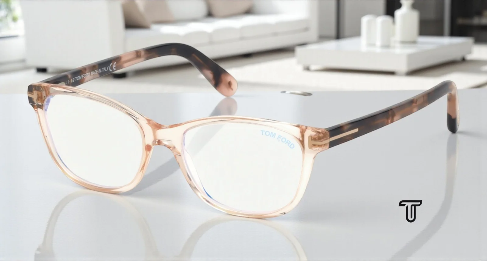 Cat Eye Gradient Tortoise Blue Pink Frame Clear Lens Women Eyeglasses Glasses 3