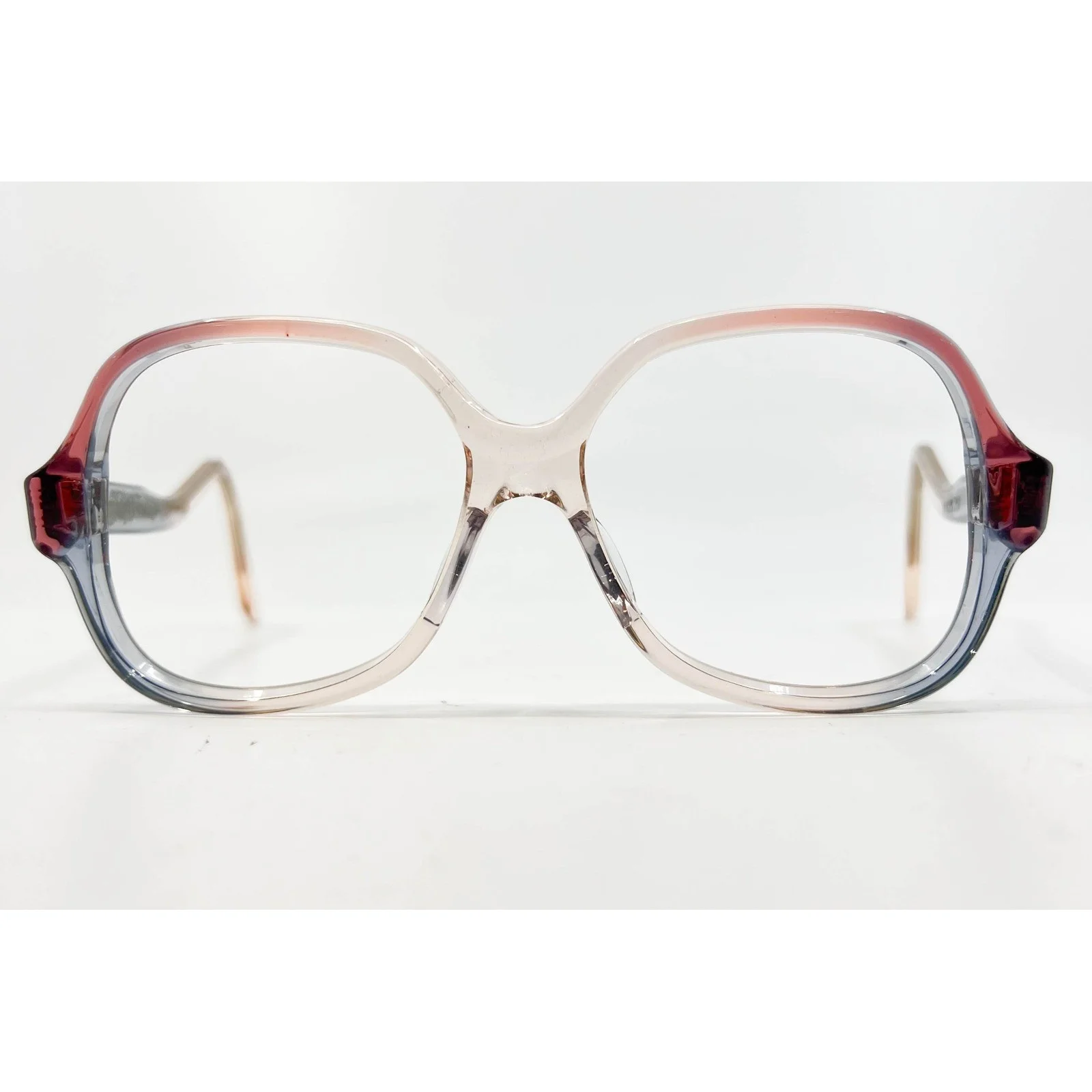 Cat Eye Gradient Tortoise Blue Pink Frame Clear Lens Women Eyeglasses Glasses 4