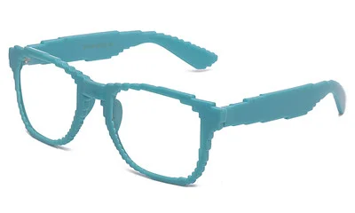 Clear Lens Glasses Eyeglasses Video Game Pixel Theme Party Nerdy Retro UV400 2