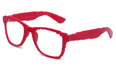 Clear Lens Glasses Eyeglasses Video Game Pixel Theme Party Nerdy Retro UV400 3