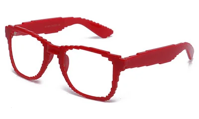 Clear Lens Glasses Eyeglasses Video Game Pixel Theme Party Nerdy Retro UV400 4
