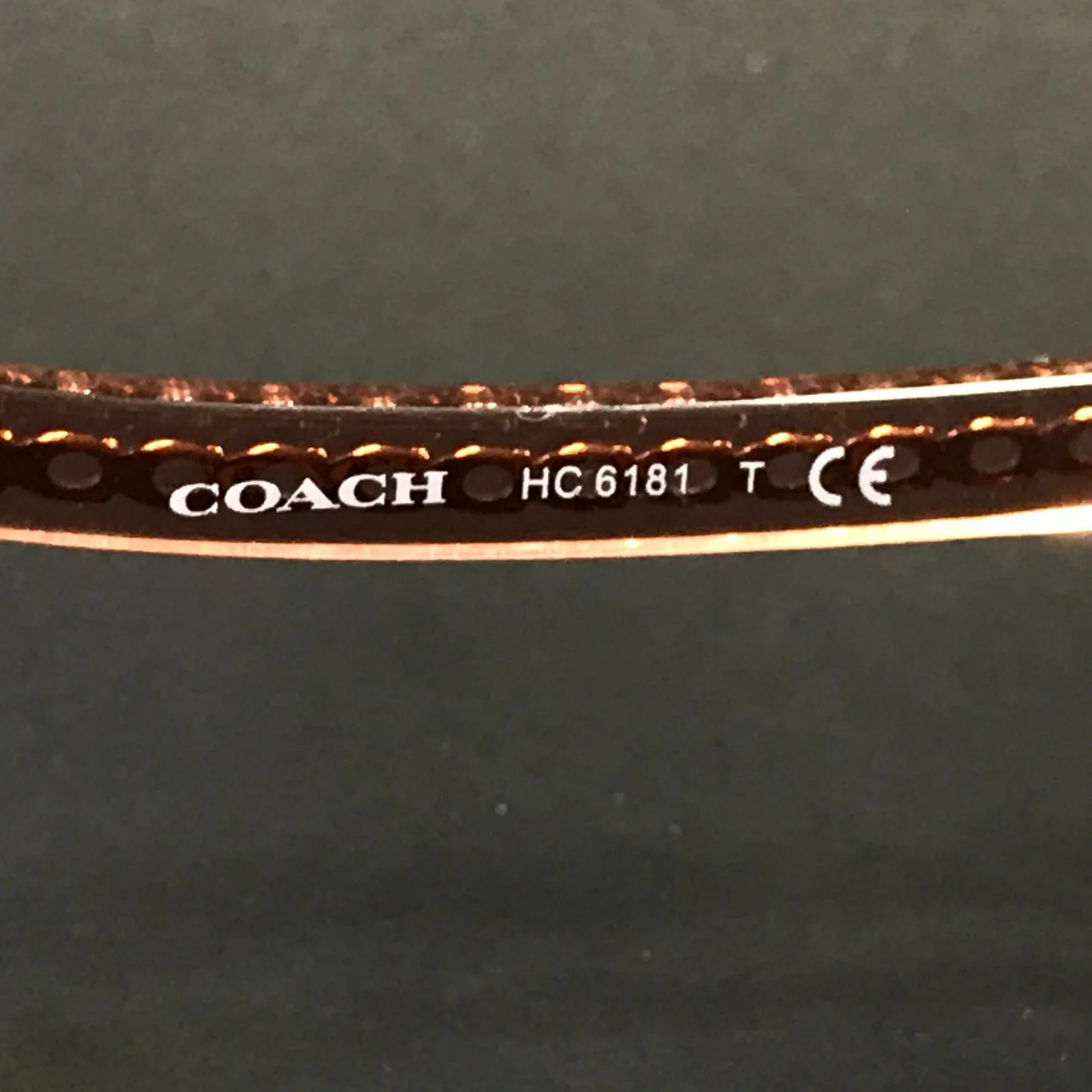 Coach Eyeglasses Frames HC6181 5656 Transparent Pink Ombre Cat Eye 54-17-140 2
