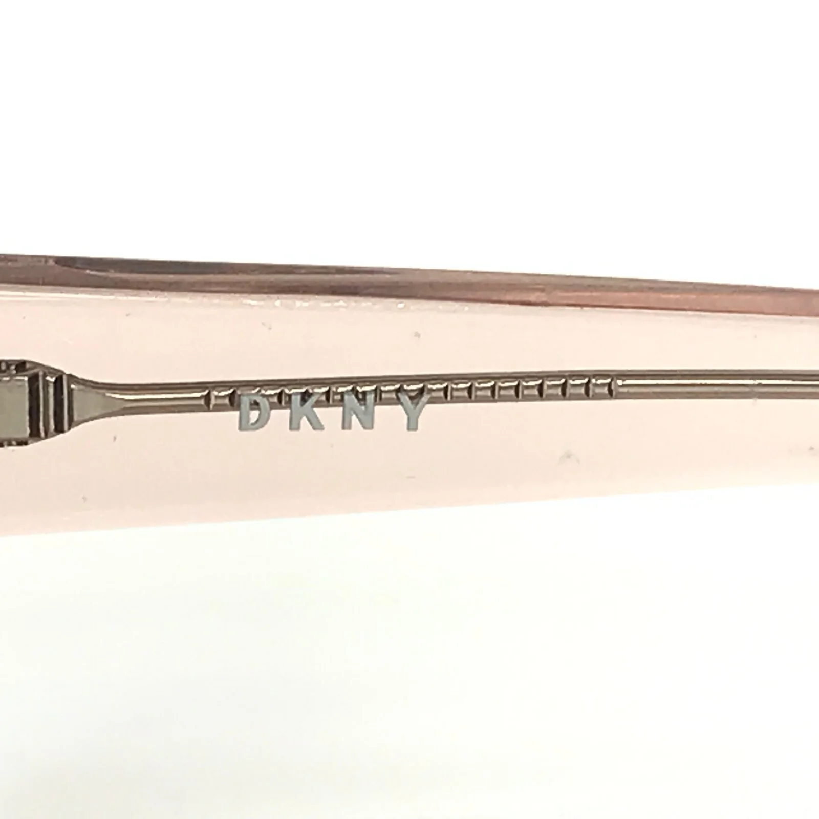 DKNY Eyeglasses Frames DK5021 265 Clear Pink Cat Eye Thick Rim 51-20-135 2