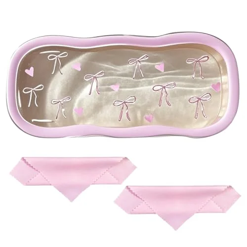JUICY COUTURE DESIGNER HARD PINK CASE CLOTH OPTICAL EYEGLASSES FRAMES SUNGLASSES
