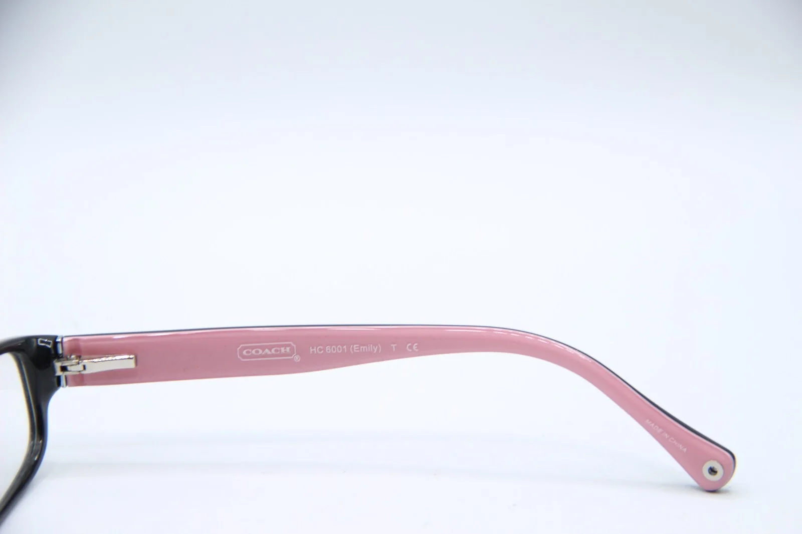 NEW COACH HC6001 (EMILY) 5053 (BLACK) PINK AUTHENTIC EYEGLASSES W/CASE 50-15 2