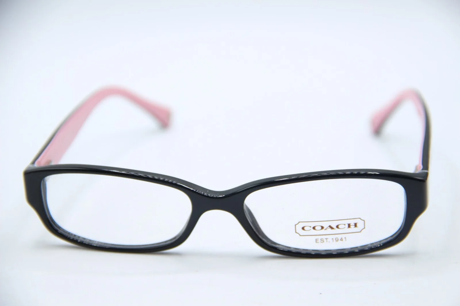 NEW COACH HC6001 (EMILY) 5053 (BLACK) PINK AUTHENTIC EYEGLASSES W/CASE 50-15 3