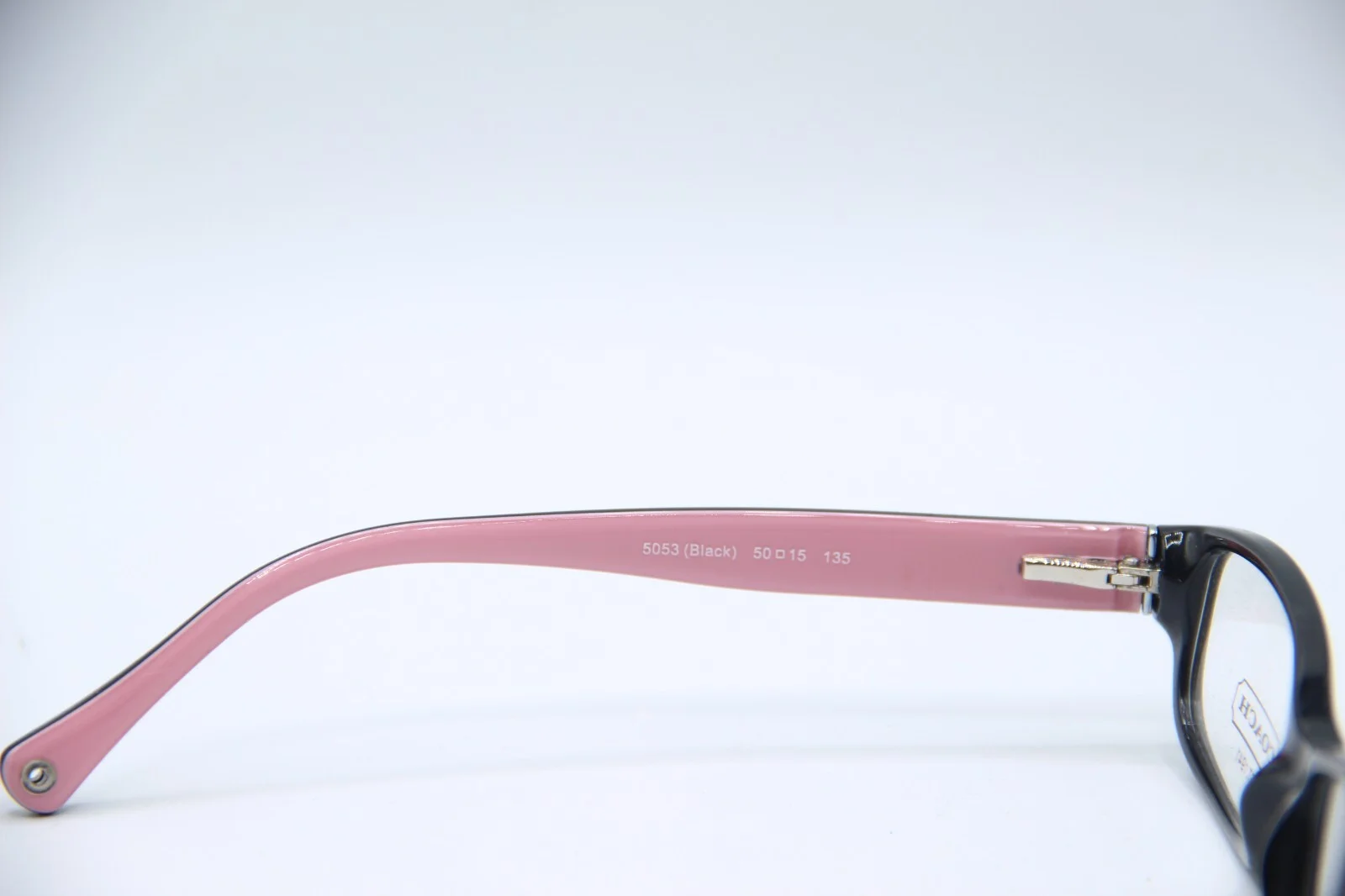 NEW COACH HC6001 (EMILY) 5053 (BLACK) PINK AUTHENTIC EYEGLASSES W/CASE 50-15 4