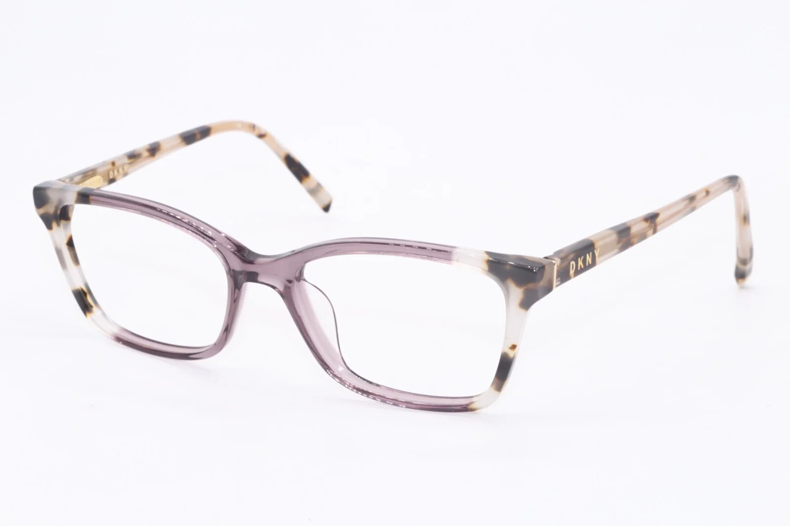 NEW DKNY DK5034 101 PINK BROWN TAN TORTOISE TEMPLES AUTHENTIC EYEGLASSES 53-17