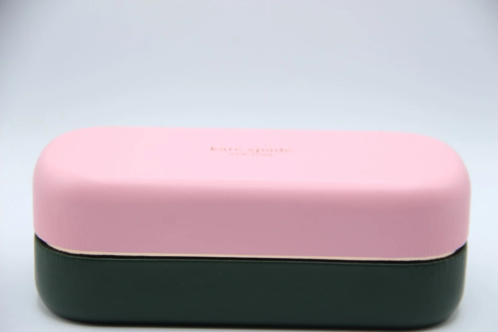 NEW KATE SPADE PINK GREEN X-LARGE AUTHENTIC SUNGLASSES EYEGLASSES CASE W/CLOTH