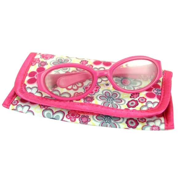 Sophia’s by Teamson Kids Pink Doll Eyeglasses with Print Case for 18" Dolls 2