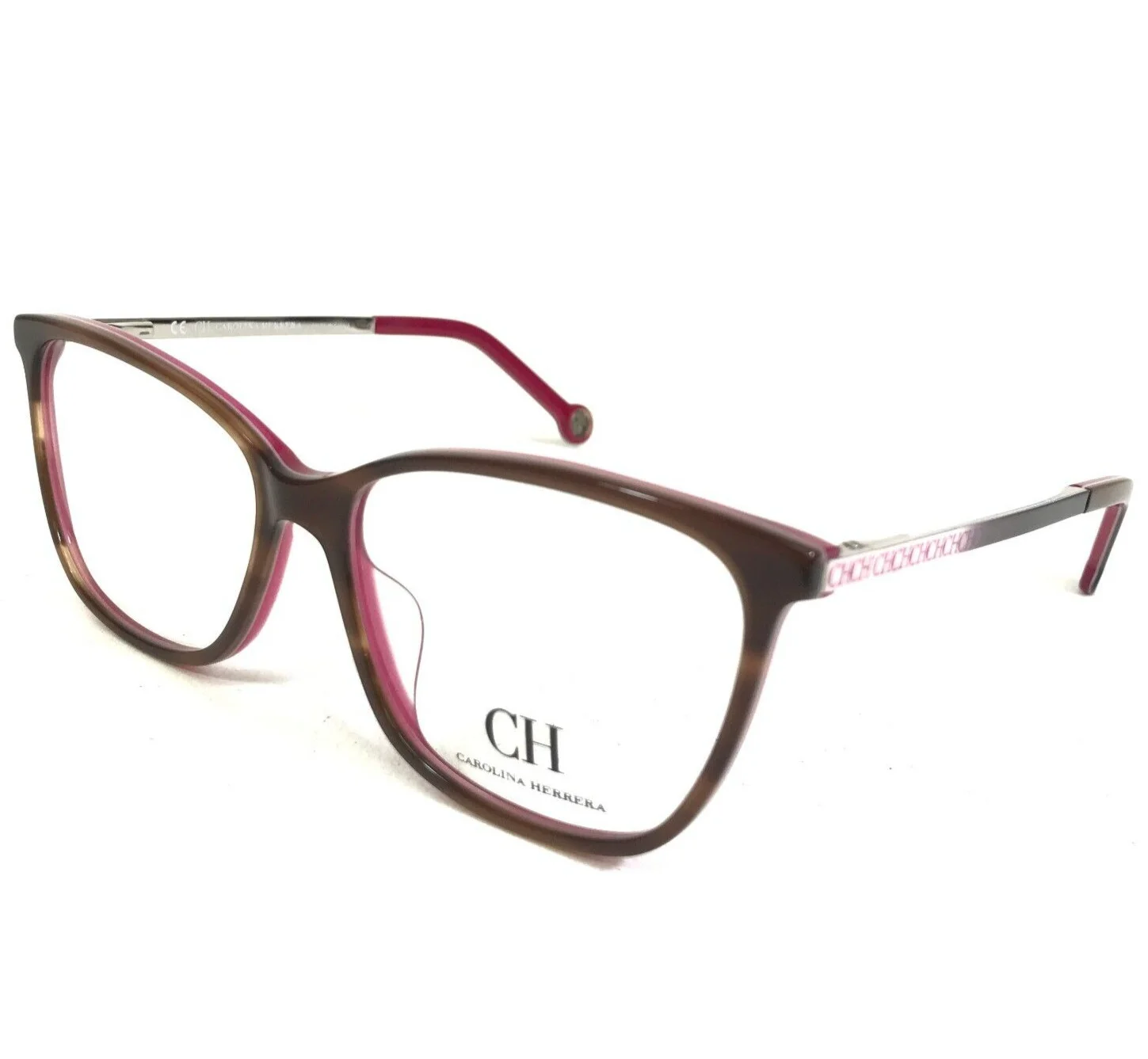 Ted Baker Eyeglasses Frames TW004 GRY Pink Tortoise Cat Eye Full Rim 53-15-135
