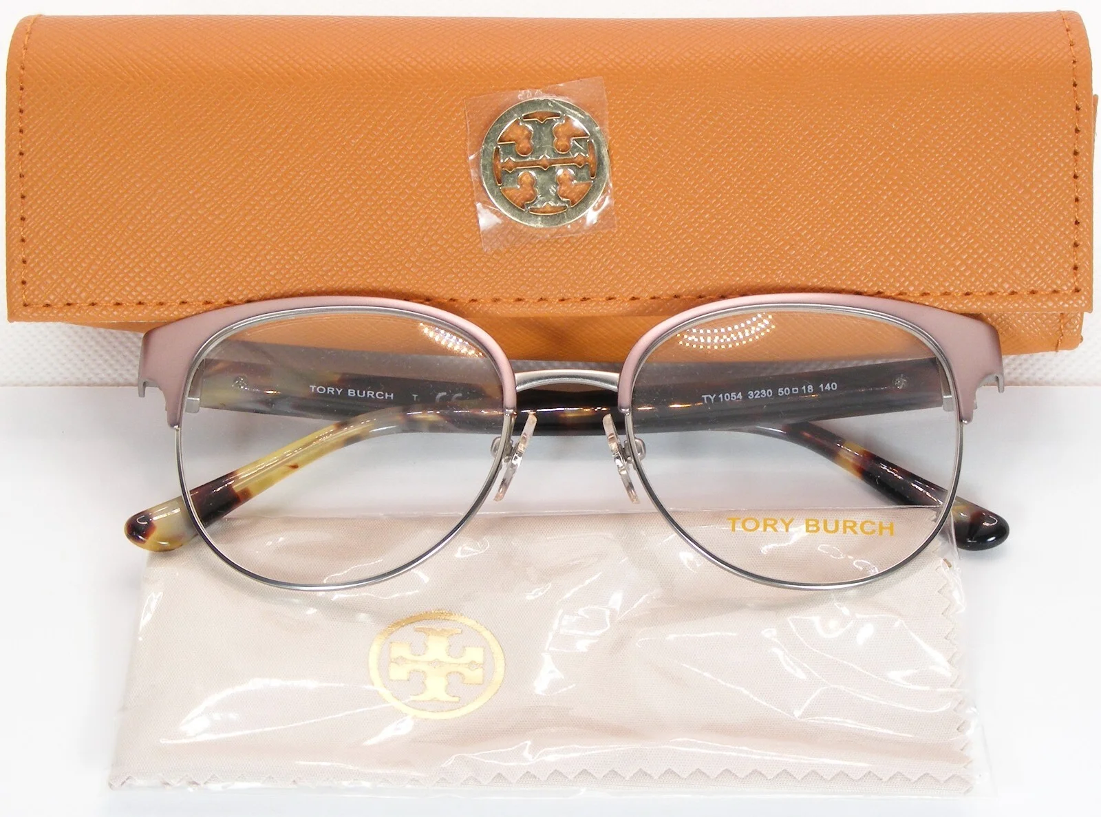 TORY BURCH TY 1054 3230 Light Pink / Silver EYEGLASSES GLASSES FRAME 50-18-140mm