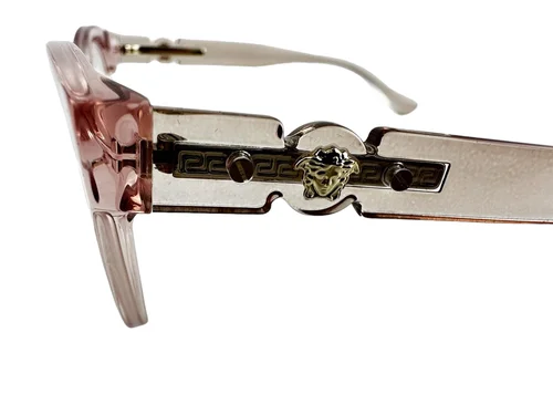 Versace NEW Transparent Pink Womens Cat Eye Frames 53-18-140 Eyeglasses VE3304 3